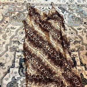 Rebdolls animal print midi dress